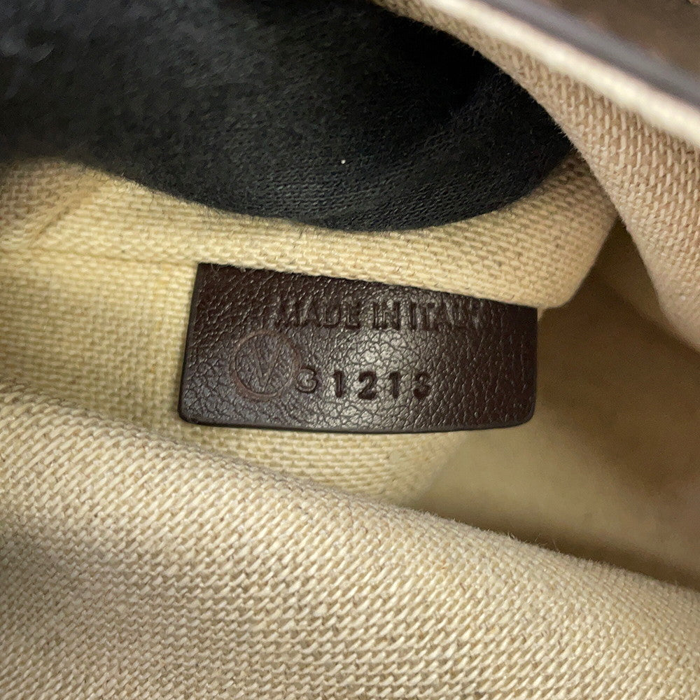 Berluti Musette Toile Marbouf Messenger Bag Brown Leather