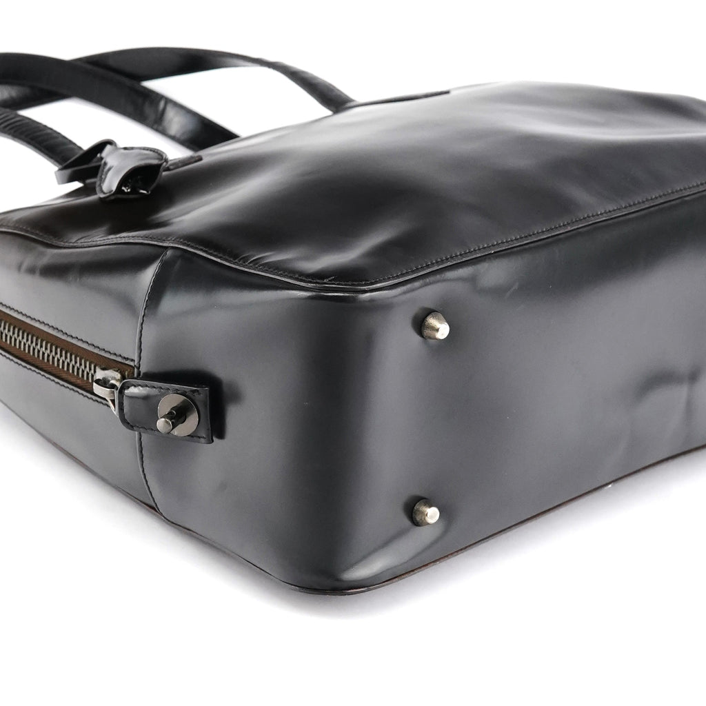 Dark Brown Spazzolato Tote Bag