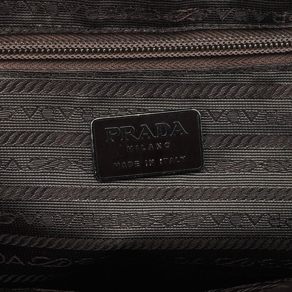 Dark Brown Spazzolato Tote Bag