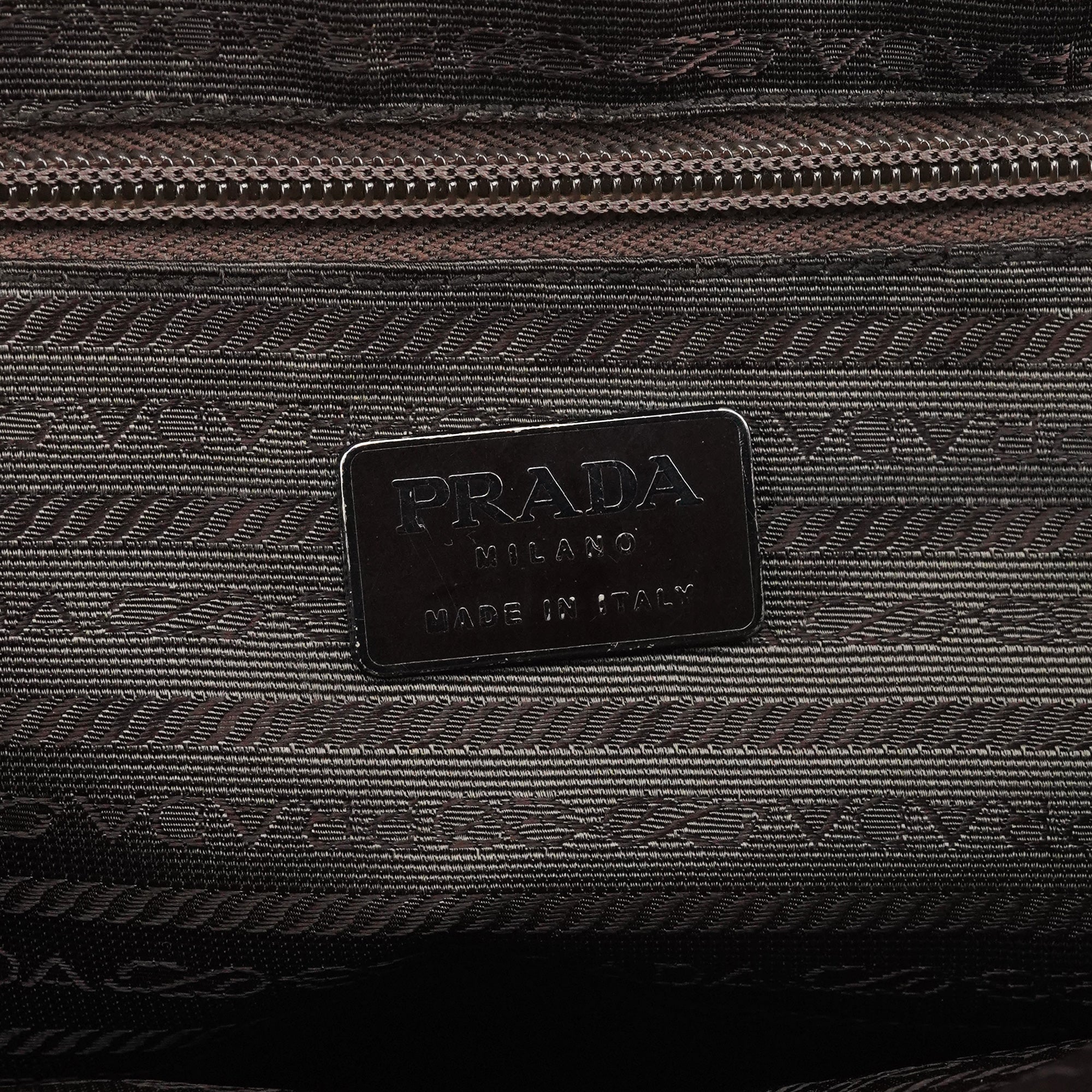 Dark Brown Spazzolato Tote Bag
