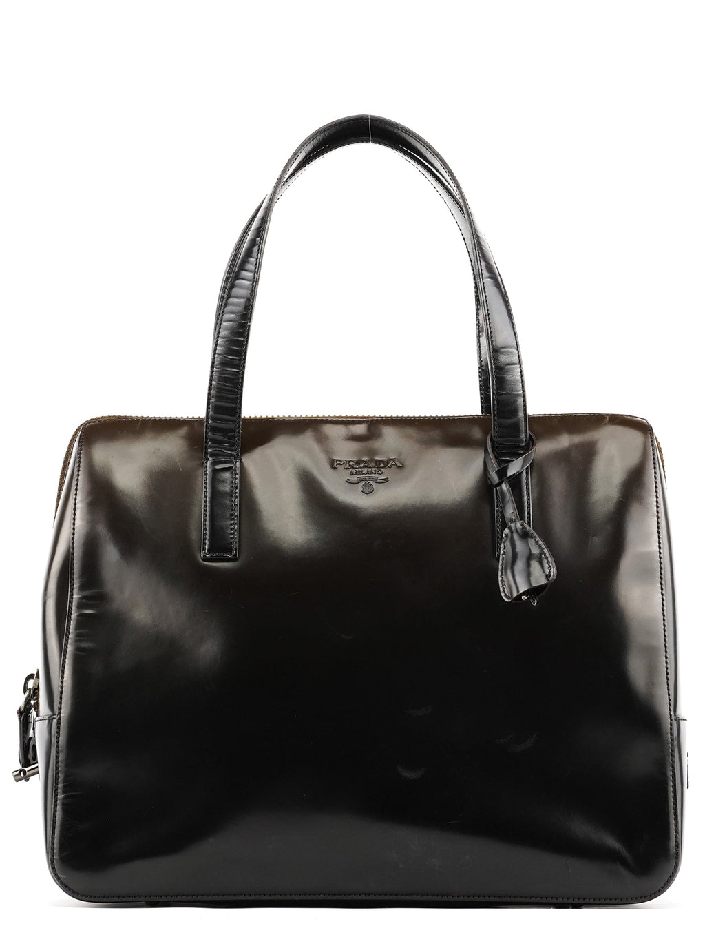 Dark Brown Spazzolato Tote Bag
