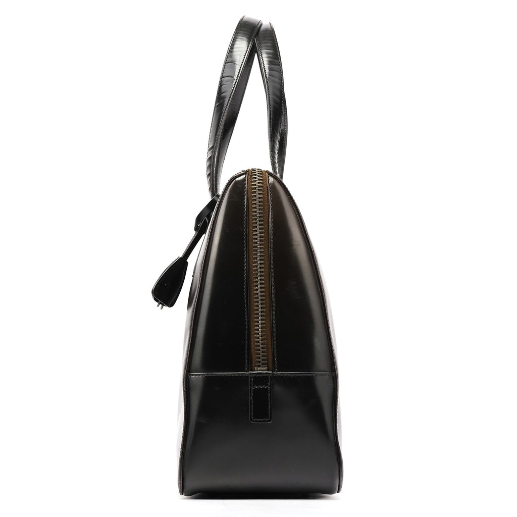 Dark Brown Spazzolato Tote Bag