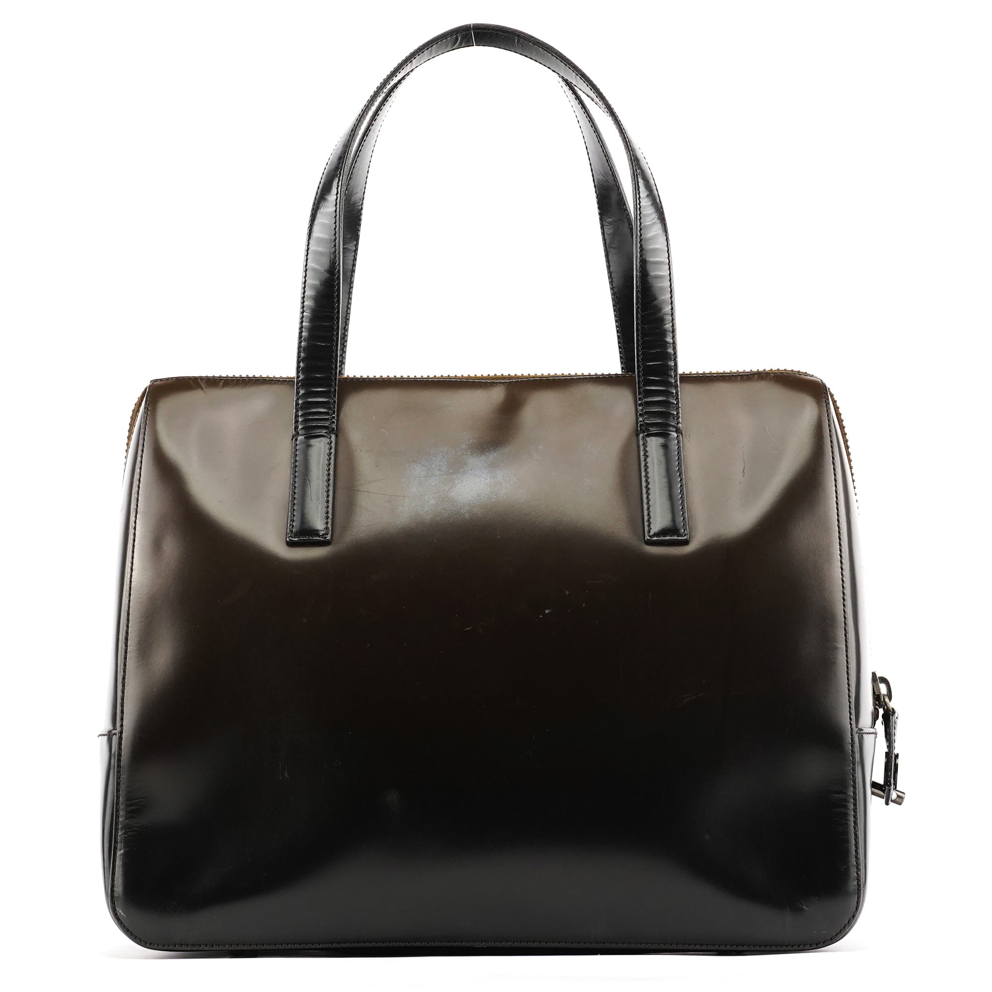 Dark Brown Spazzolato Tote Bag