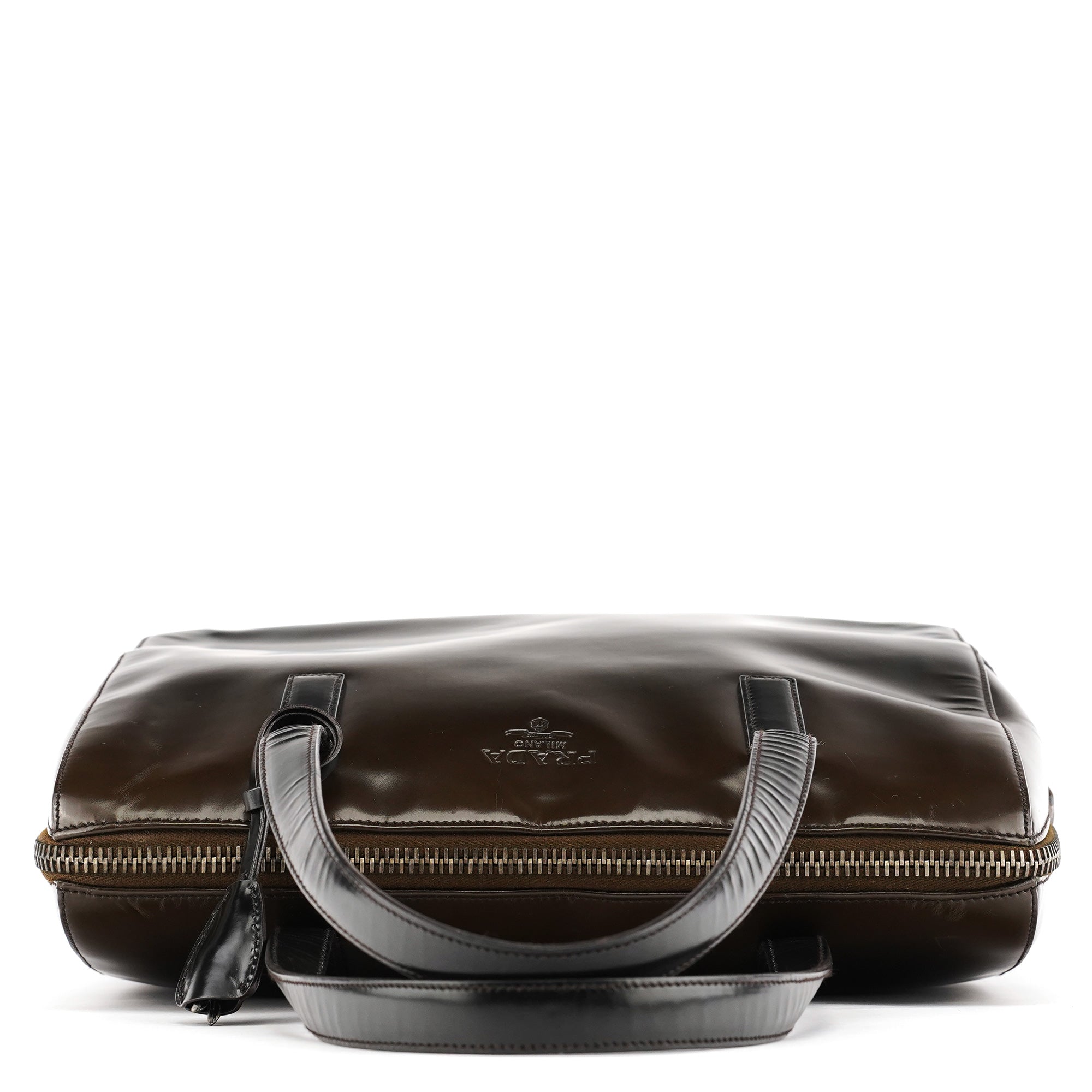 Dark Brown Spazzolato Tote Bag