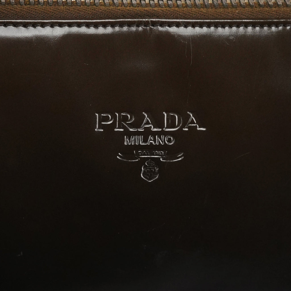 Dark Brown Spazzolato Tote Bag