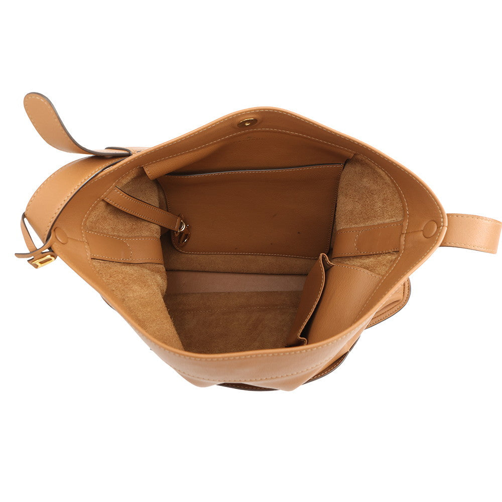 Delvaux Pan Serpique Shoulder Bag Brown Leather