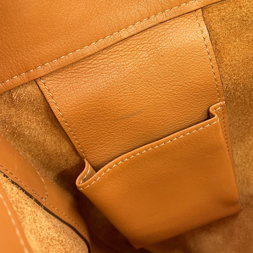 Delvaux Pan Serpique Shoulder Bag Brown Leather