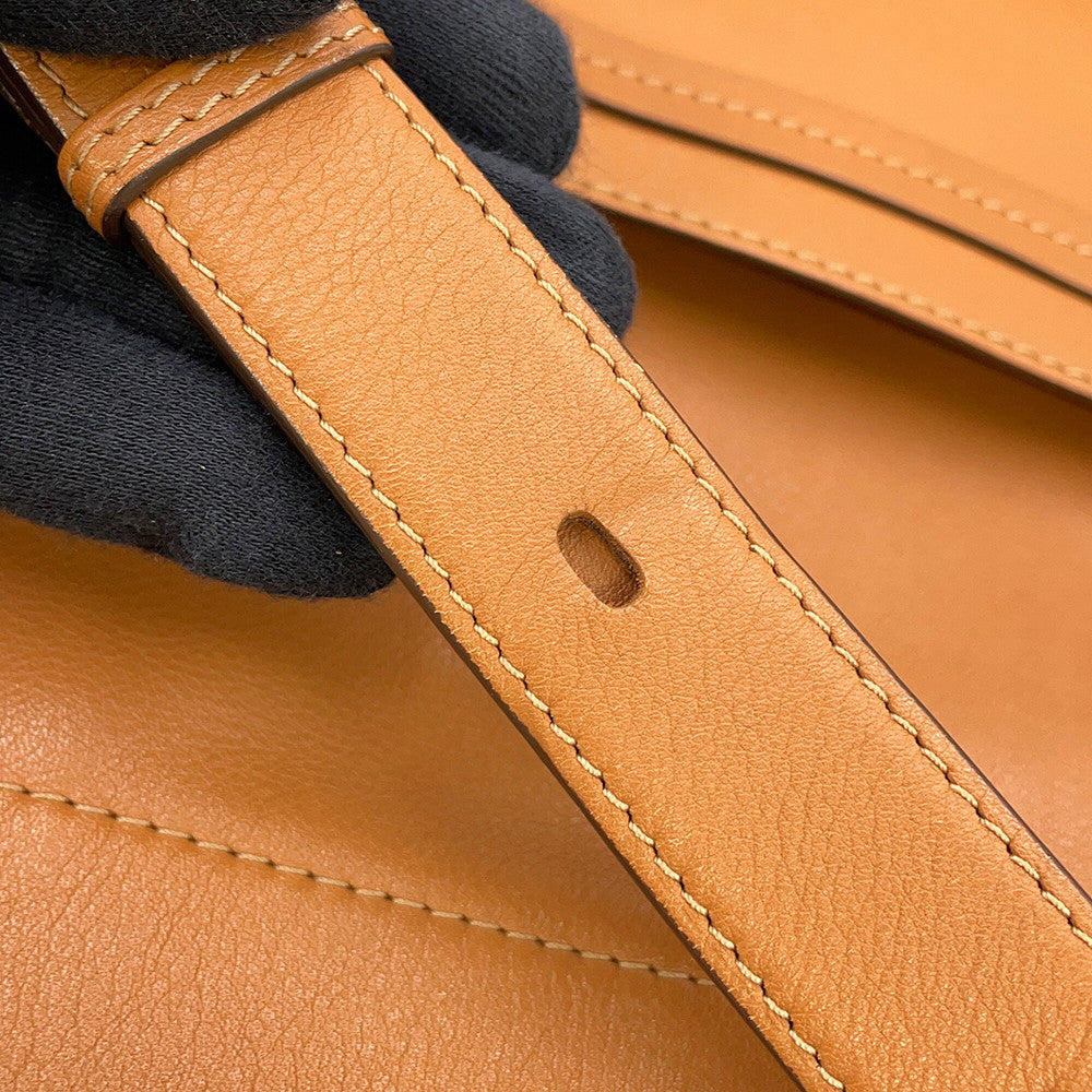Delvaux Pan Serpique Shoulder Bag Brown Leather