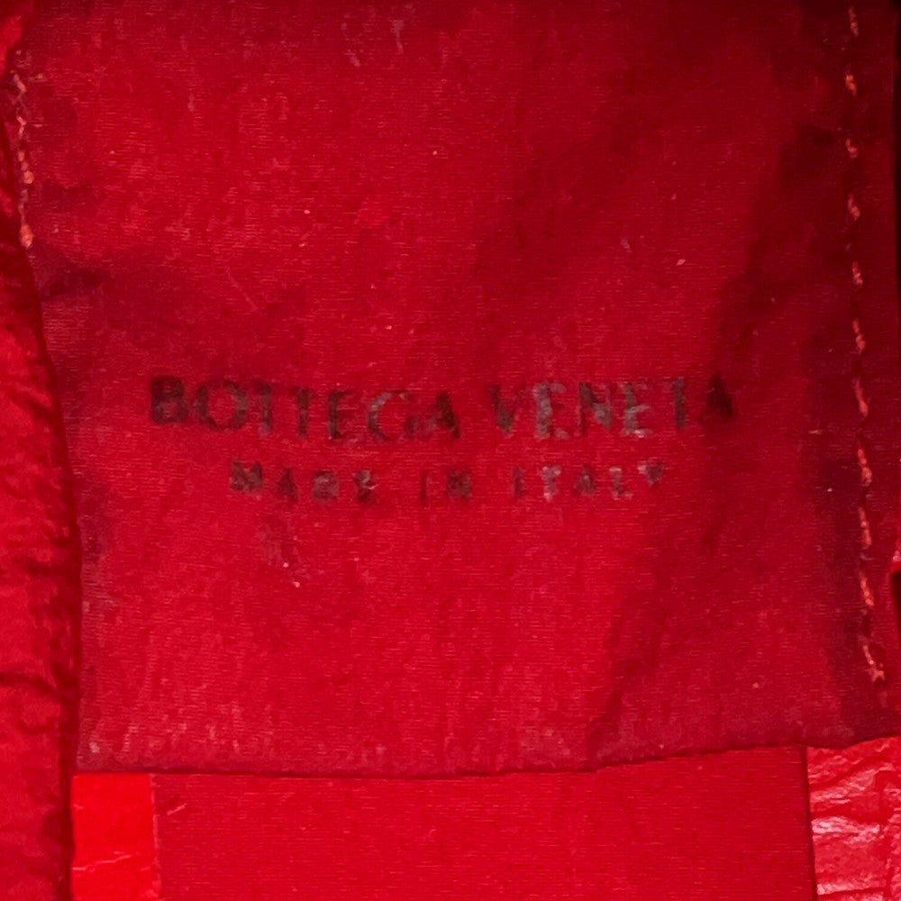 Bottega Veneta Maxi INTRECCIATO Shoulder Bag Red Leather
