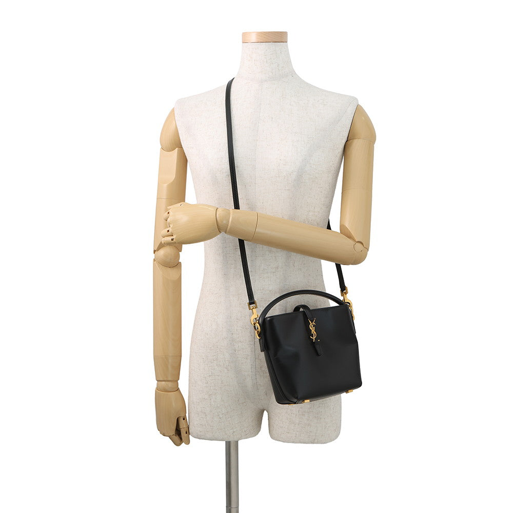 SAINT LAURENT PARIS LE 37 2way Handbag Black7658702R20W1000 Calf Leather Size Mini