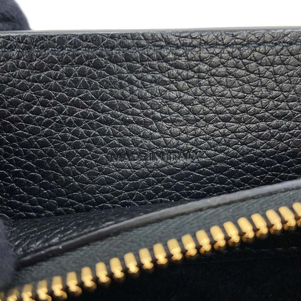 CELINE Cabas de France 2-way Bag Black192663CRE.38NO Grained CalfLeather Size Medium