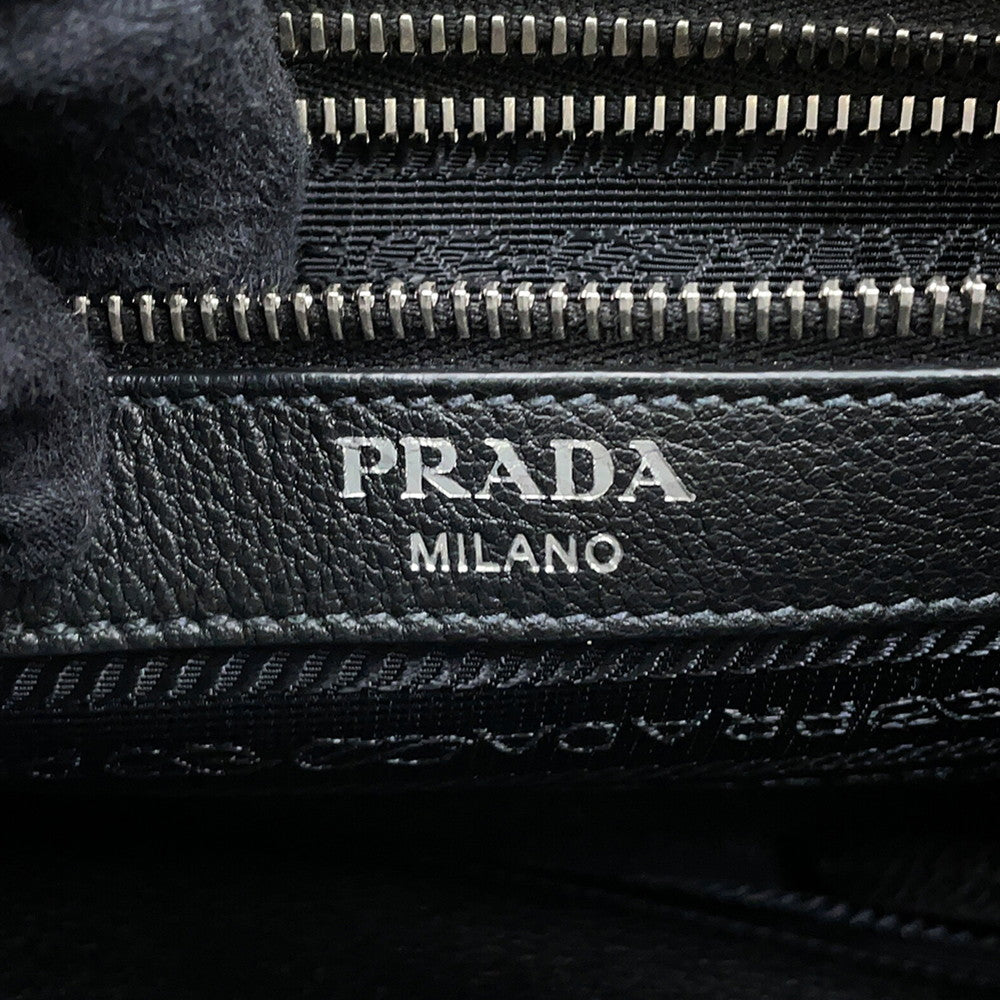 PRADA Vitello Phoenix Shoulder Bag Black1BE057_2E8K_F0002 Leather