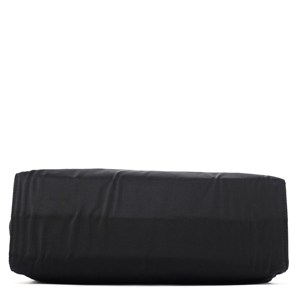 Navy Tessuto Metallo Nylon Top Handle Bag