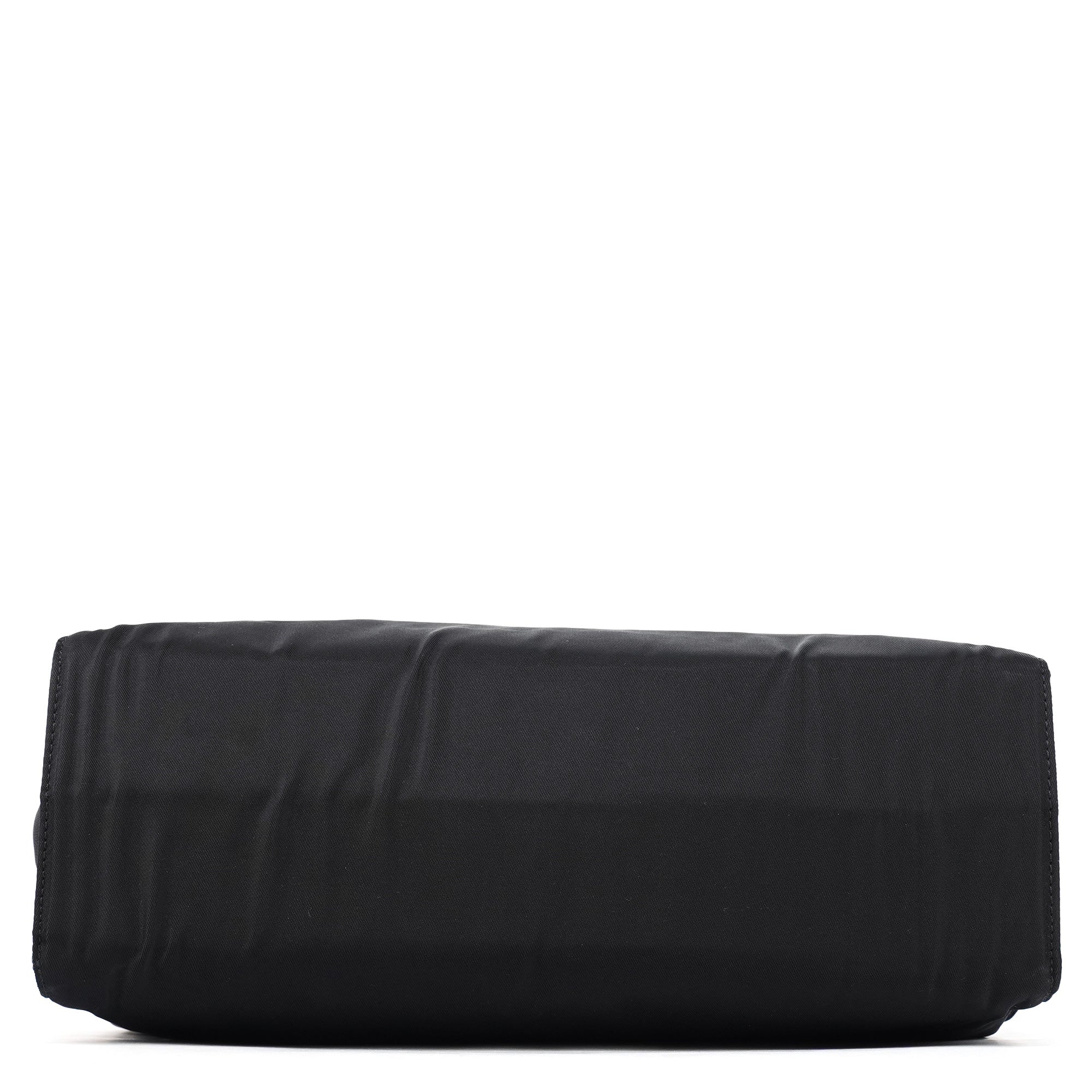Navy Tessuto Metallo Nylon Top Handle Bag