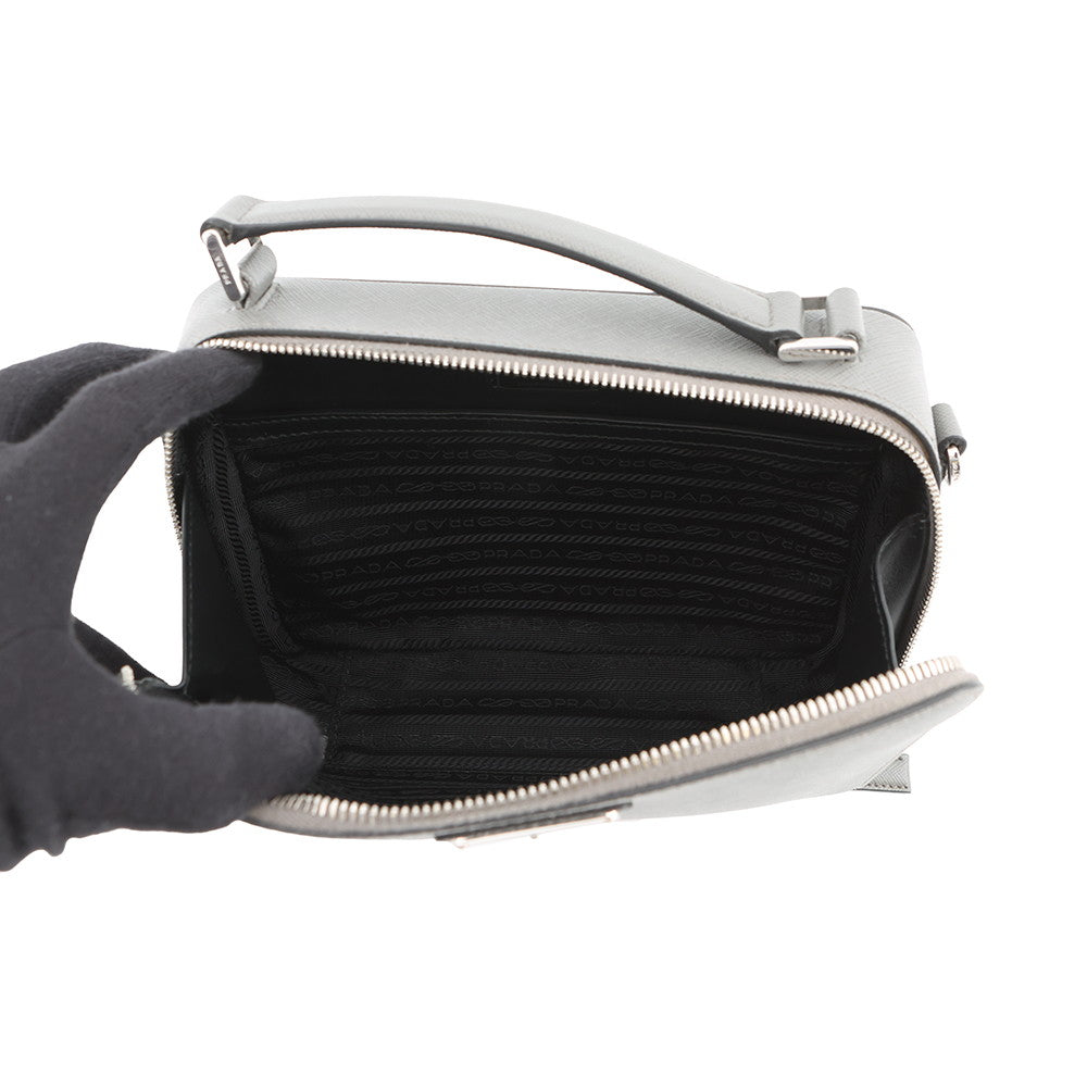 PRADA Brique 2way Shoulder Bag Gray1VH069_9Z2_F0K44 Saffiano LeatherLeather