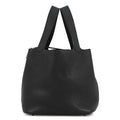 HERMES Picotin Lock Black Taurillon Clemence Size MM