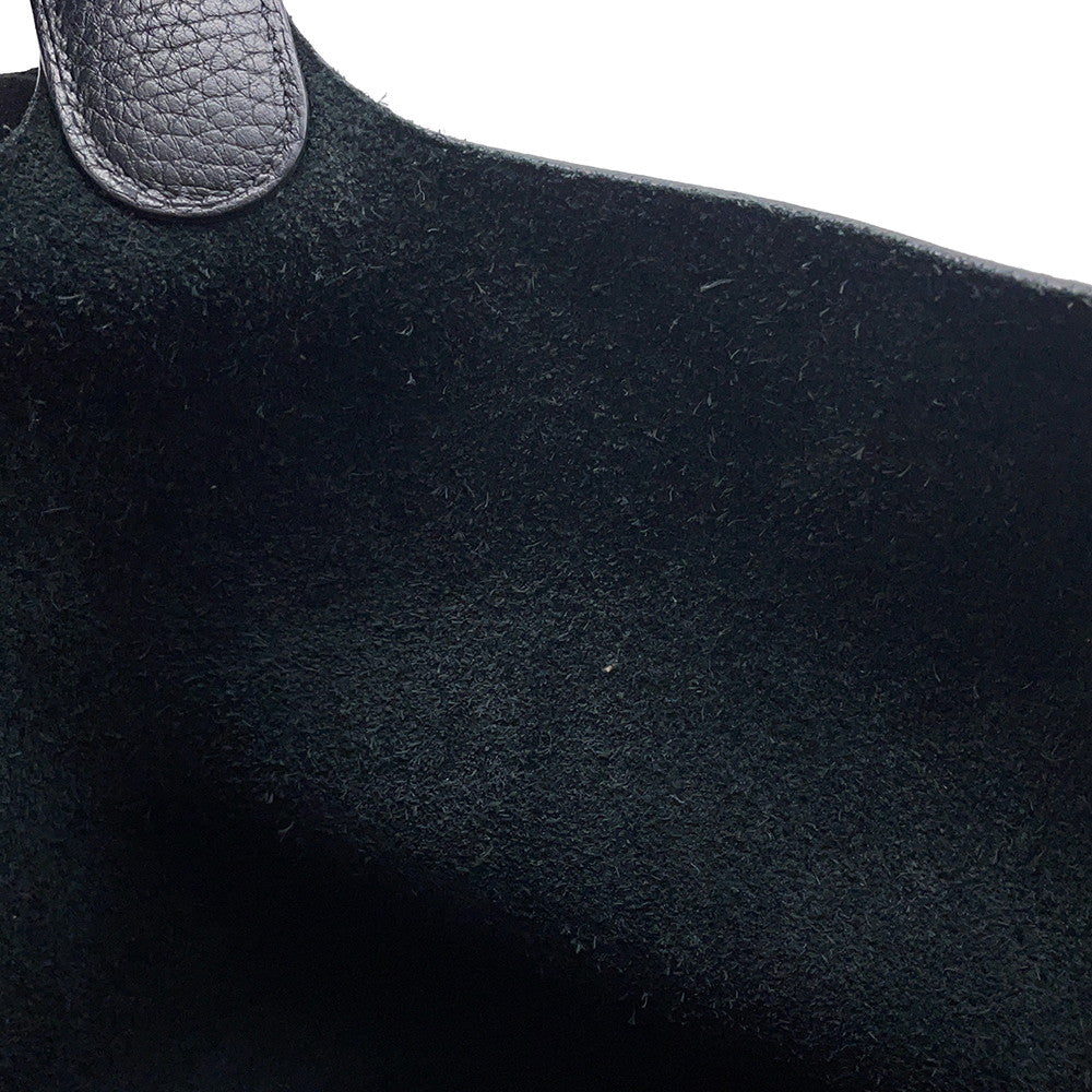 HERMES Picotin Lock Black Taurillon Clemence Size MM