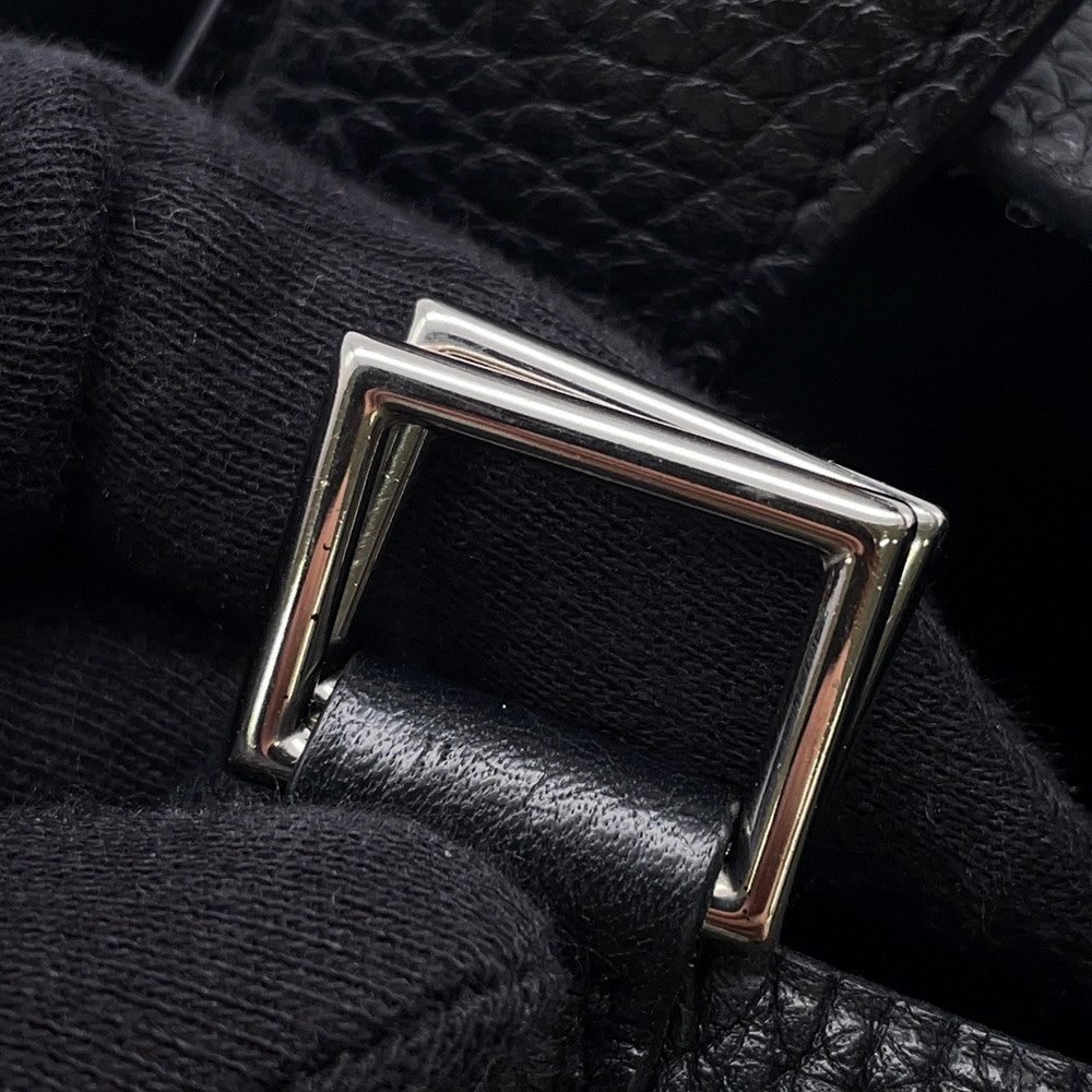 HERMES Picotin Lock Black Taurillon Clemence Size MM