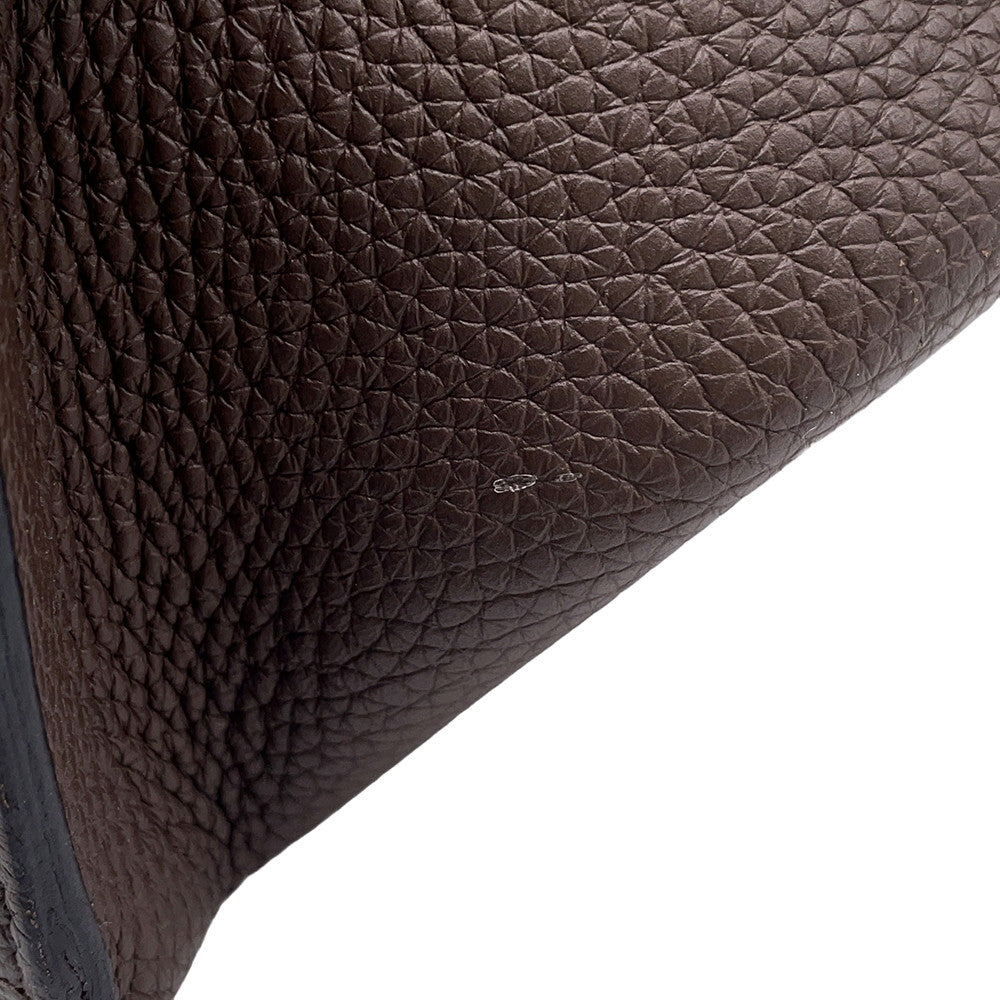 HERMES Sack Alfred Taupe Grey Taurillon Clemence Size 35