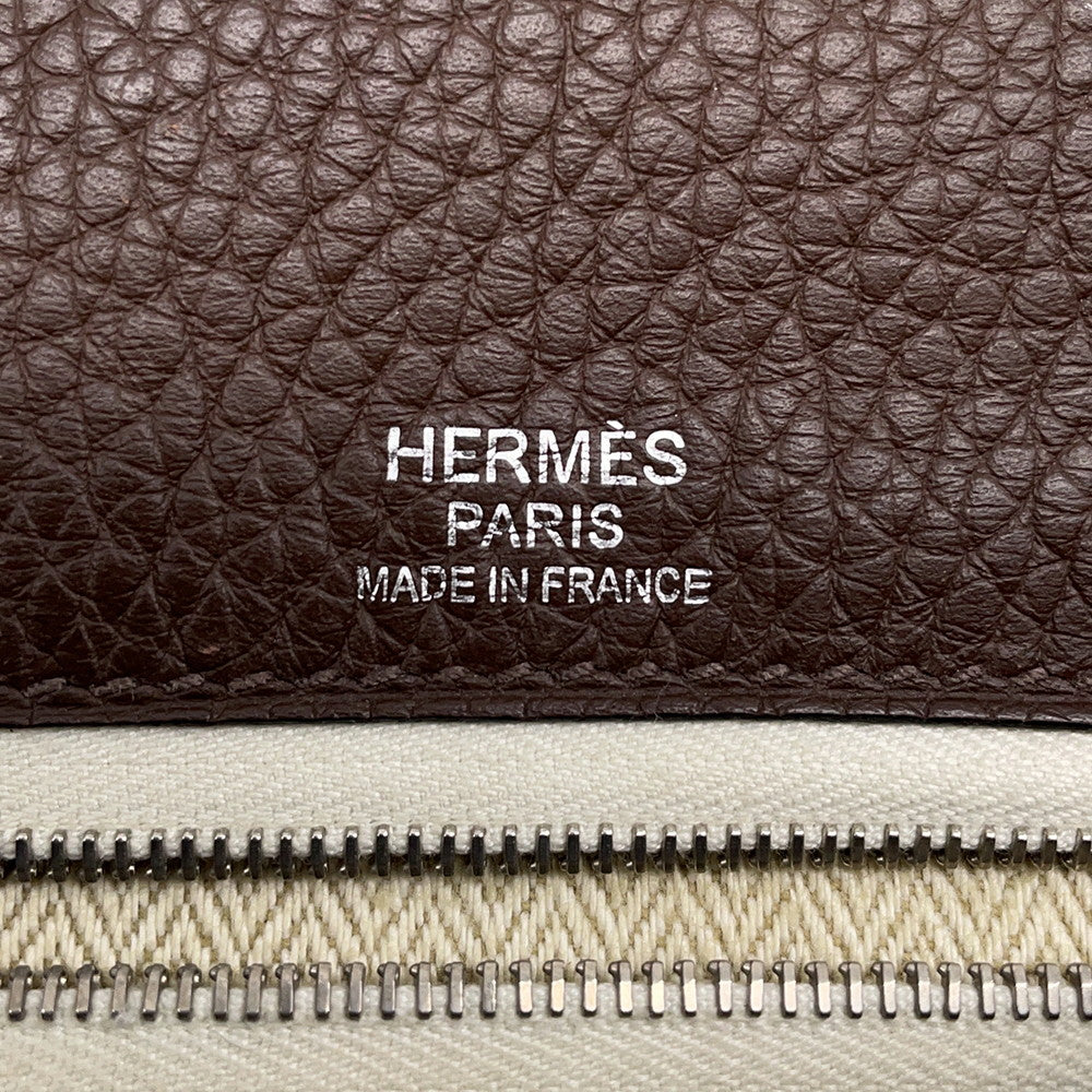 HERMES Sack Alfred Taupe Grey Taurillon Clemence Size 35