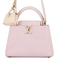 LOUIS VUITTON Capucines Guimauve/Powder WhiteM24120 Taurillon Leather Size BB