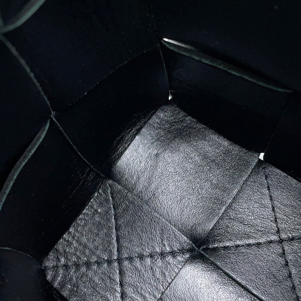 Bottega Veneta INTRECCIATO Cassette Bucket Bag Black680217VCQC48425 Lambskin Size Mini