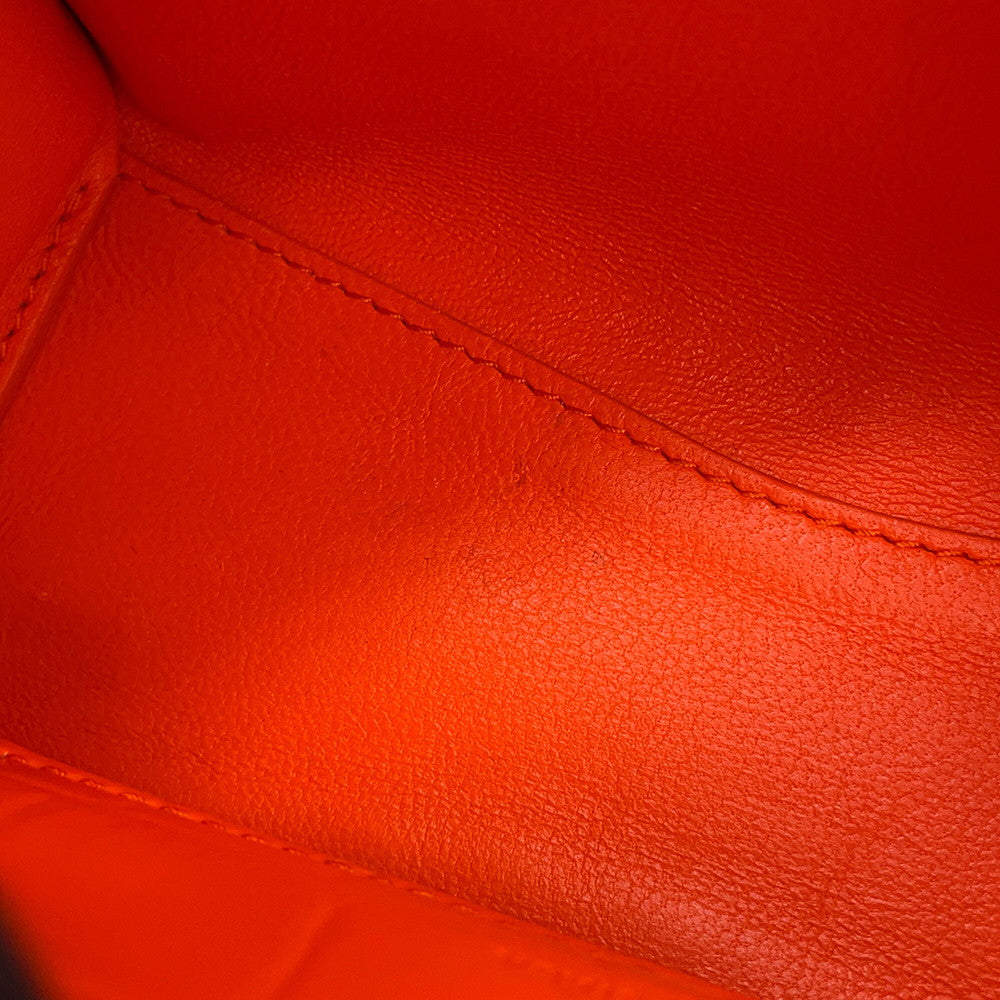 BALENCIAGA neoclassic city Orange638527 Croco embossed leather Size Nano