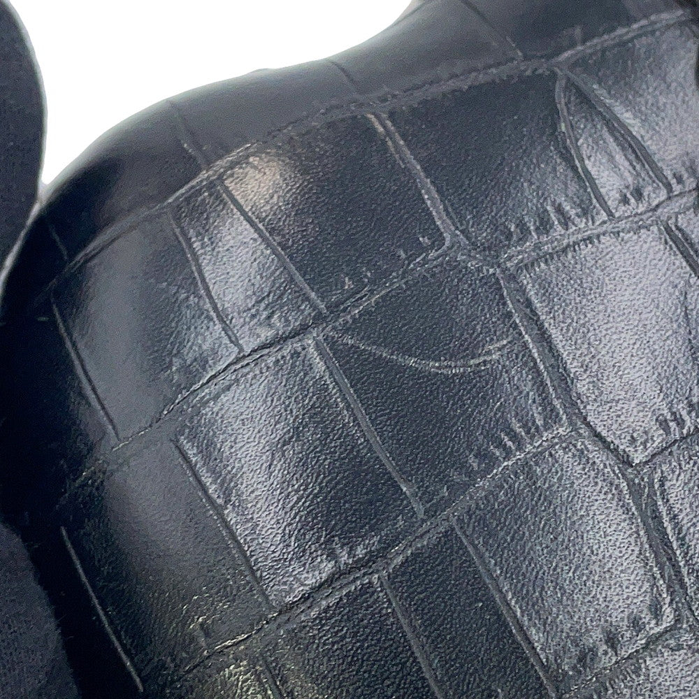 SAINT LAURENT PARIS Lovebox Shoulder Bag Black466212DZE0D1000 Croco embossed leather