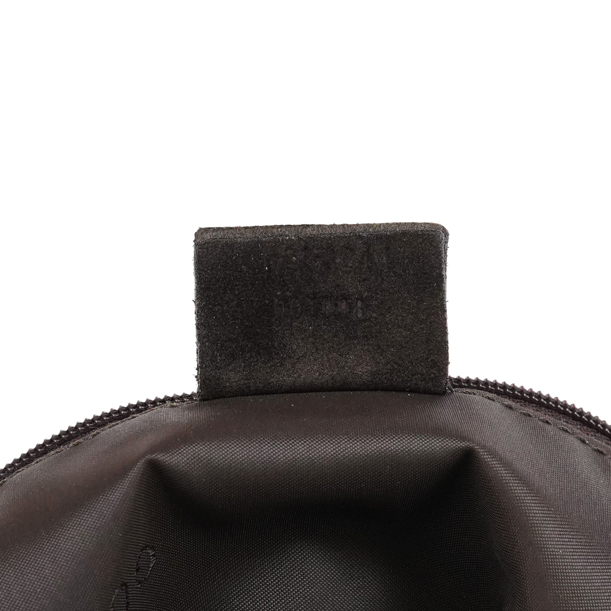 001 3244 Brown Suede Bamboo Shoulder Bag