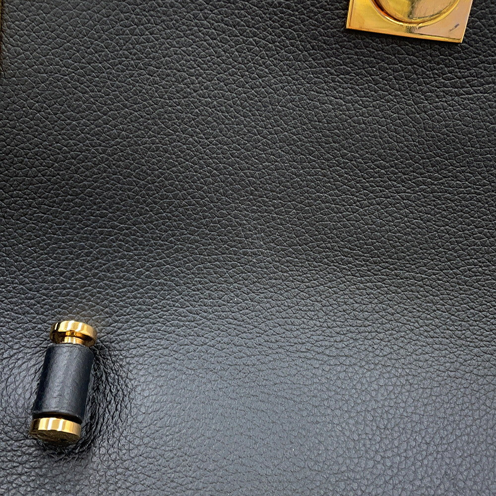 FENDI Fendace La Medusa Shoulder Bag Black/Yellow/BrownDBFI039_1A03697_5B02V PVC Leather Size Medium