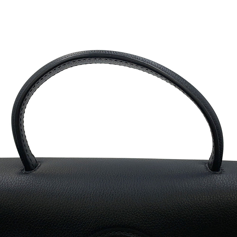 FENDI Fendace La Medusa Shoulder Bag Black/Yellow/BrownDBFI039_1A03697_5B02V PVC Leather Size Medium