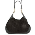 GUCCI GUCCI B Shoulder Bag Black834981 Micro GG Suede Leather