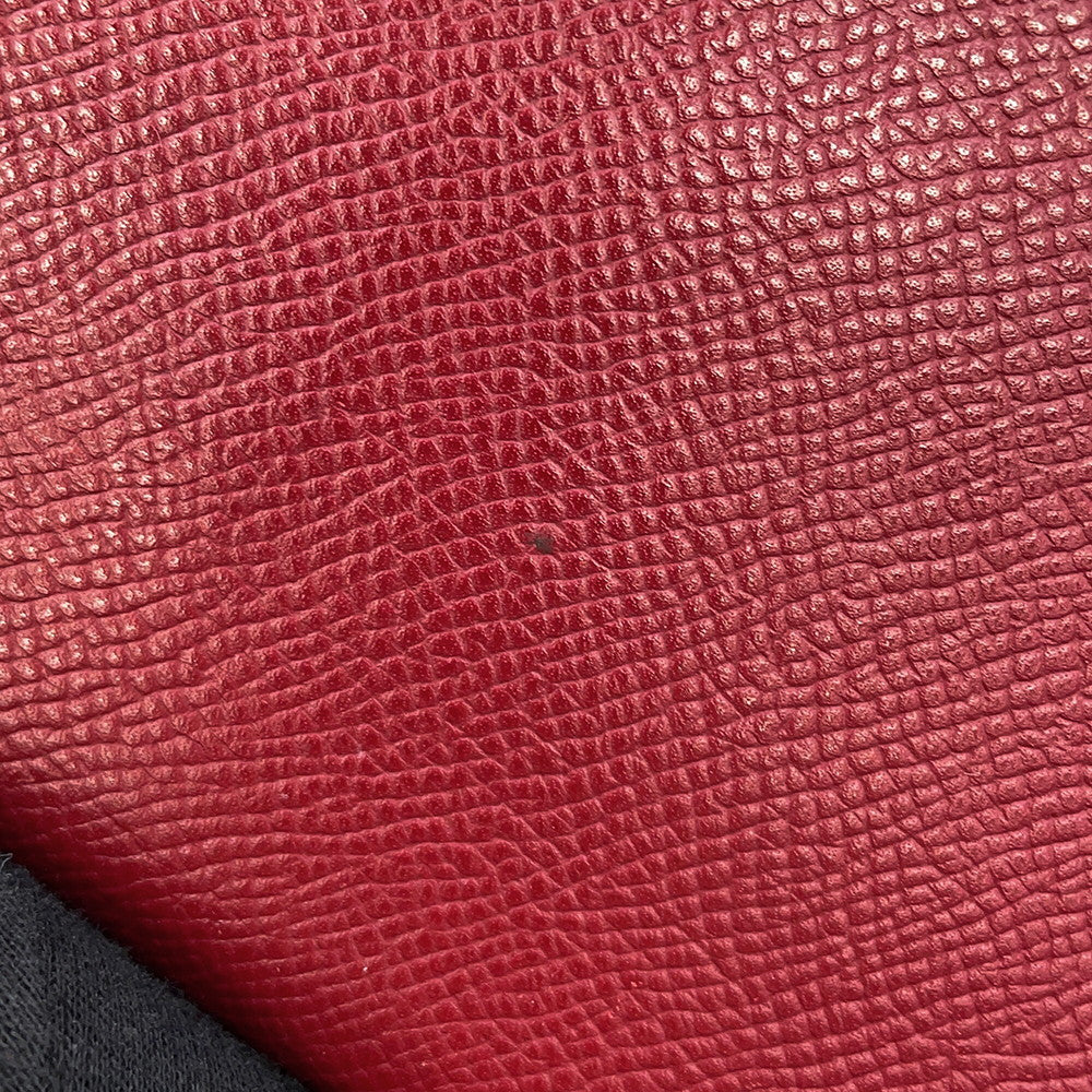 HERMES Kelly wallet long Rouge Grenat Epsom