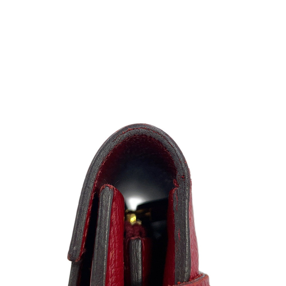 HERMES Kelly wallet long Rouge Grenat Epsom