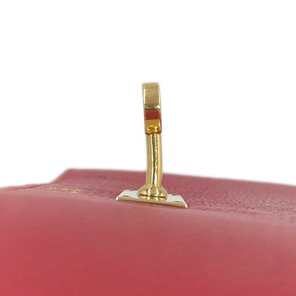 HERMES Kelly wallet long Rouge Grenat Epsom