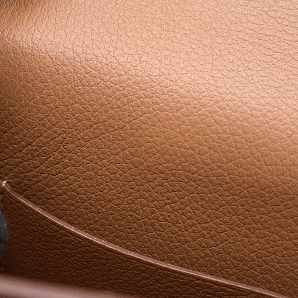 HERMES Roulis Slim Wallet Gold/Vert fizz Evercolor