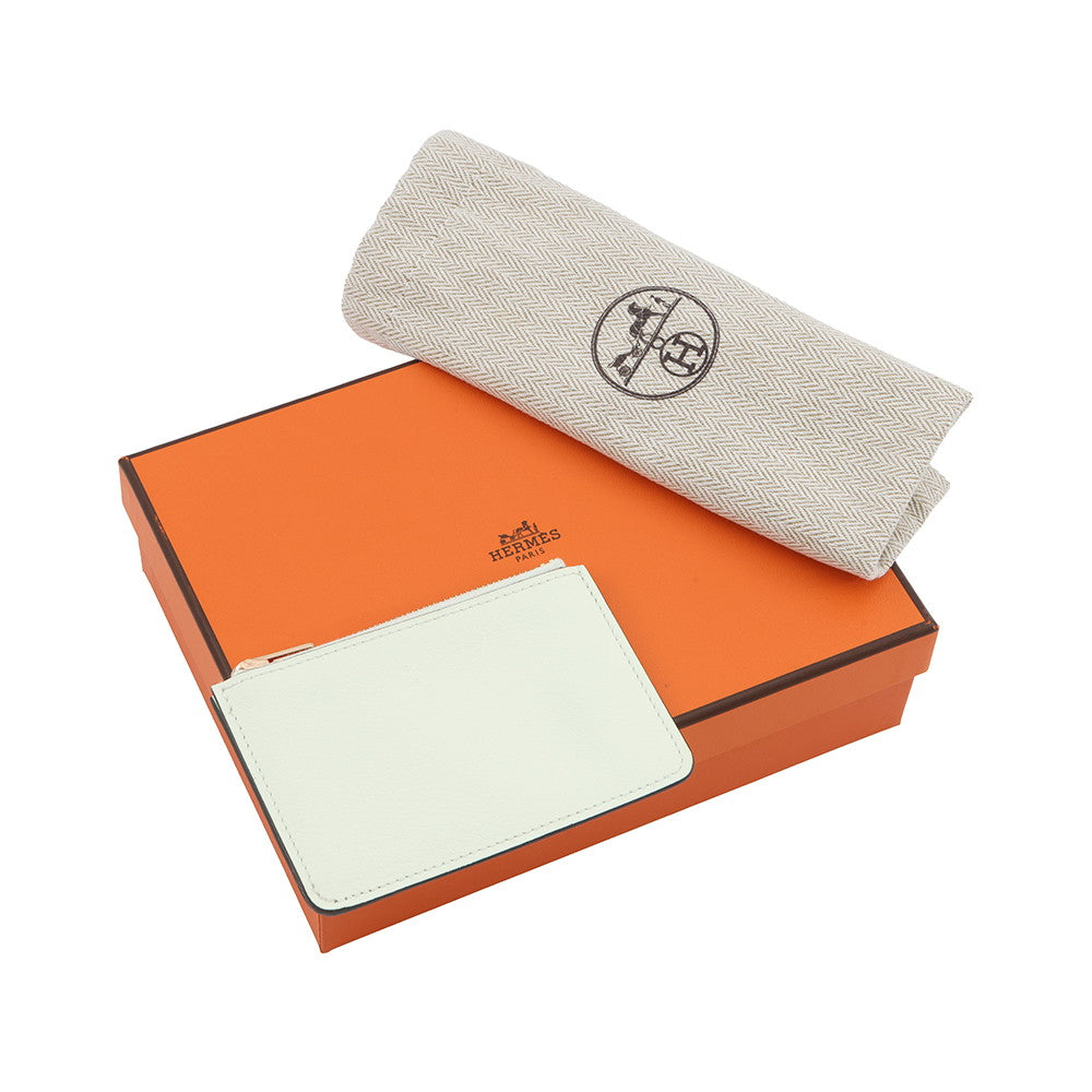 HERMES Roulis Slim Wallet Gold/Vert fizz Evercolor