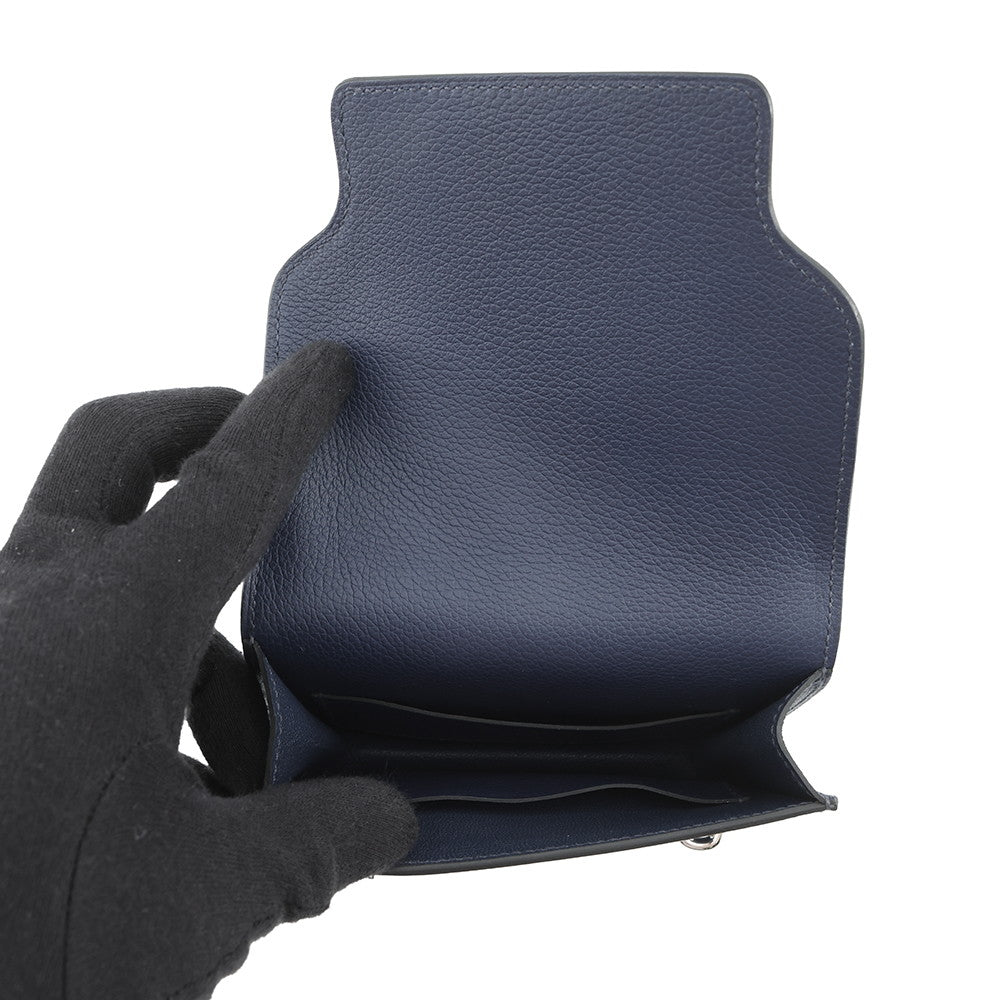 HERMES Roulis Roulis Slim Blue Nuit/Blue Zanzibar Evercolor