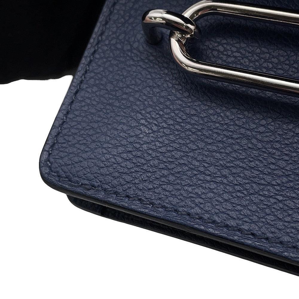 HERMES Roulis Roulis Slim Blue Nuit/Blue Zanzibar Evercolor