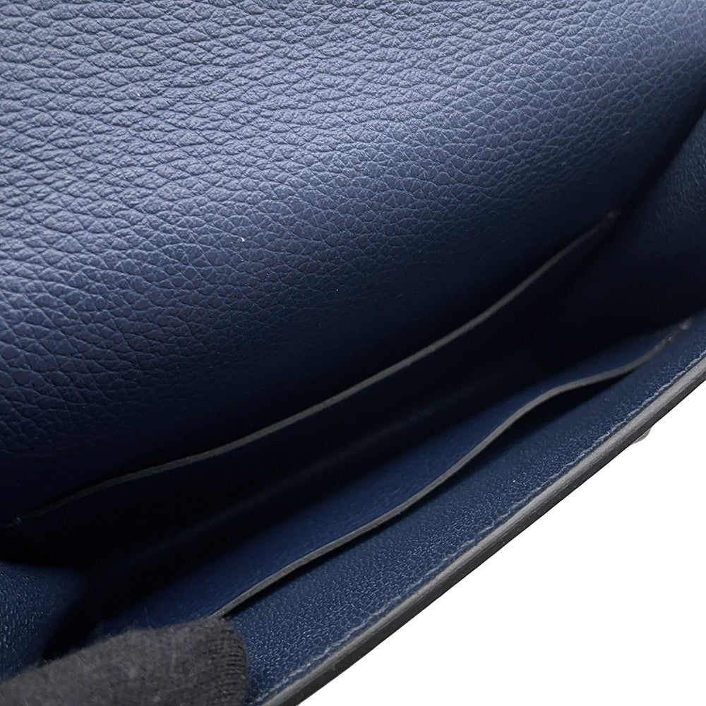 HERMES Roulis Roulis Slim Blue Nuit/Blue Zanzibar Evercolor
