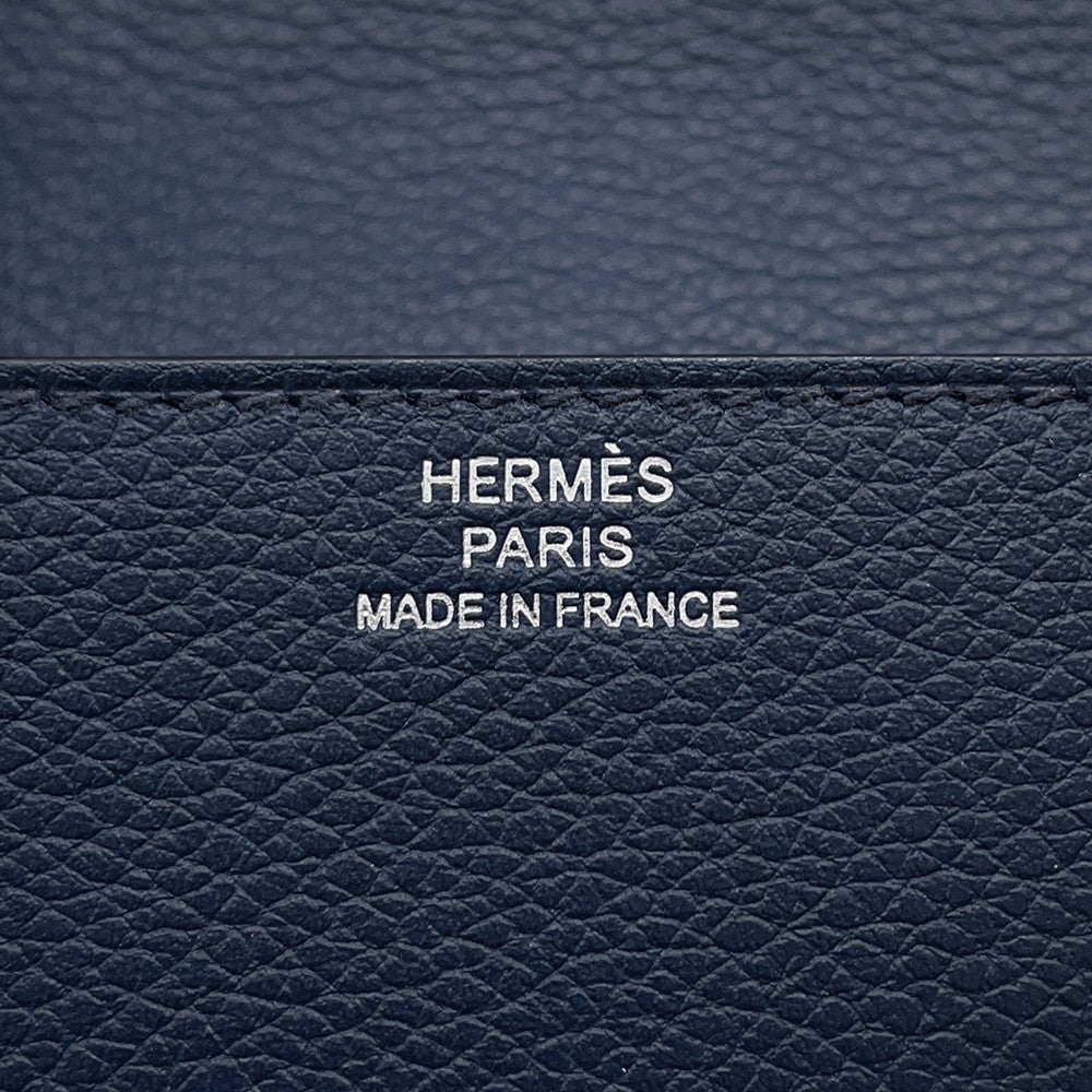 HERMES Roulis Roulis Slim Blue Nuit/Blue Zanzibar Evercolor