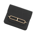HERMES Roulis Roulis Slim Black Chevre Myzore Goatskin