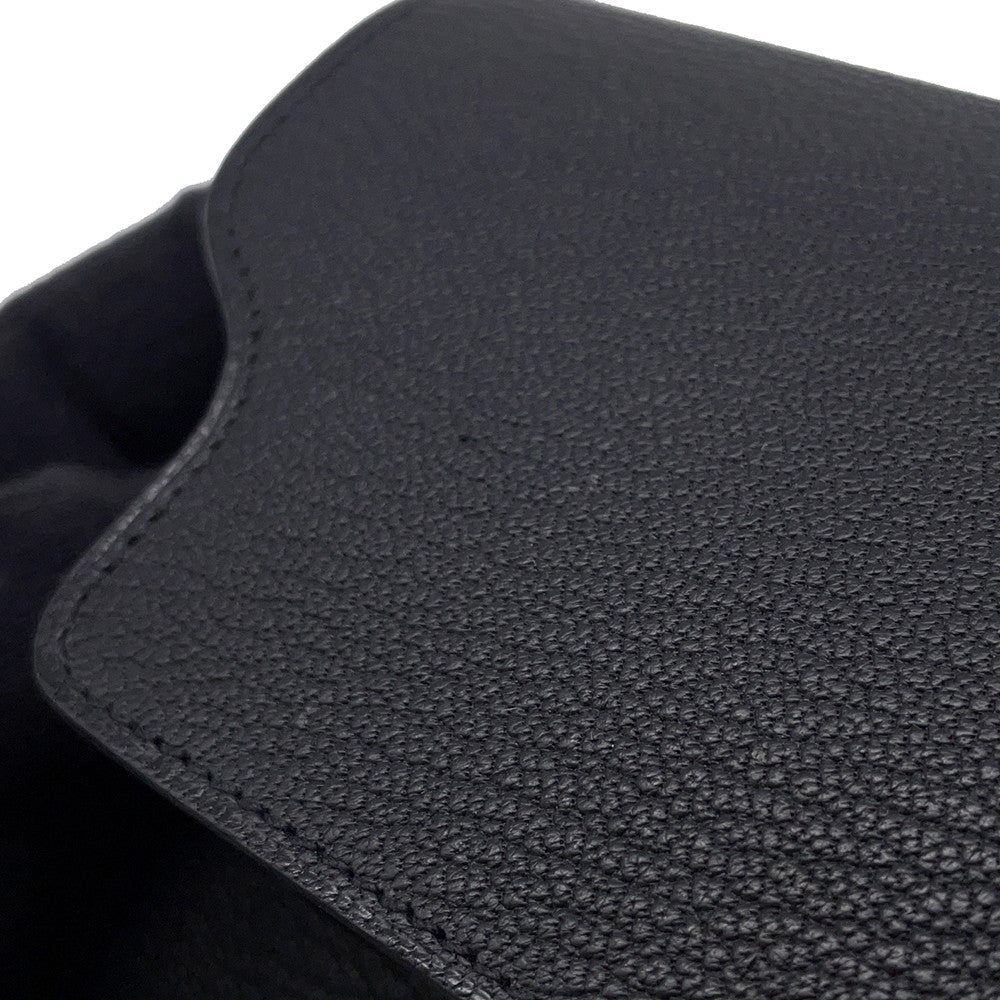 HERMES Roulis Roulis Slim Black Chevre Myzore Goatskin