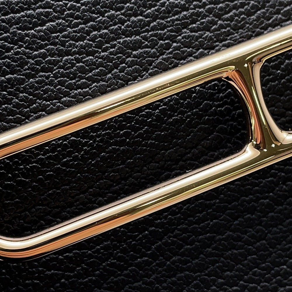 HERMES Roulis Roulis Slim Black Chevre Myzore Goatskin