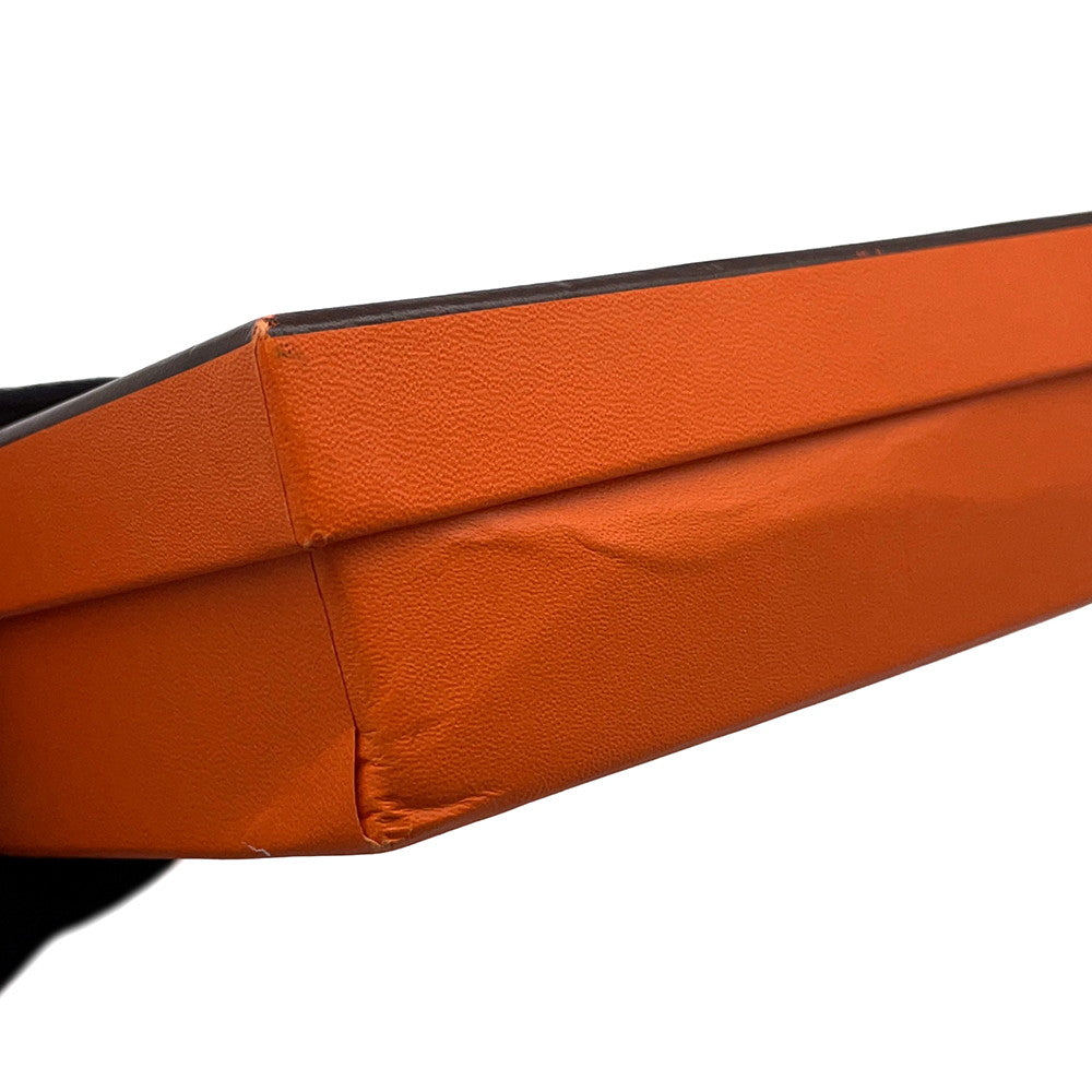 HERMES Roulis Roulis Slim Black Chevre Myzore Goatskin