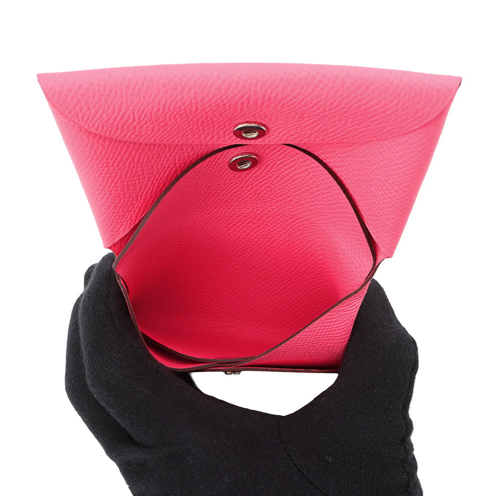 HERMES Calvi duo Pink Epsom