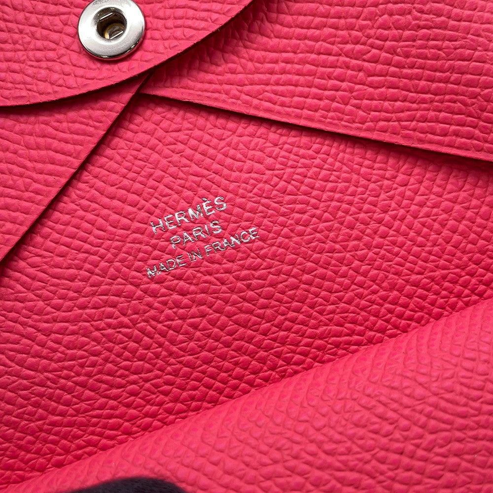 HERMES Calvi duo Pink Epsom