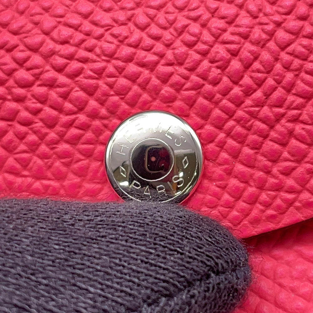 HERMES Calvi duo Pink Epsom