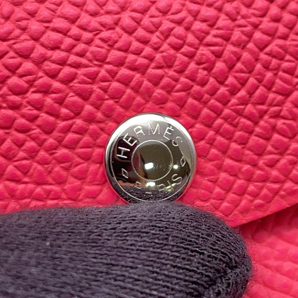 HERMES Calvi duo Pink Epsom