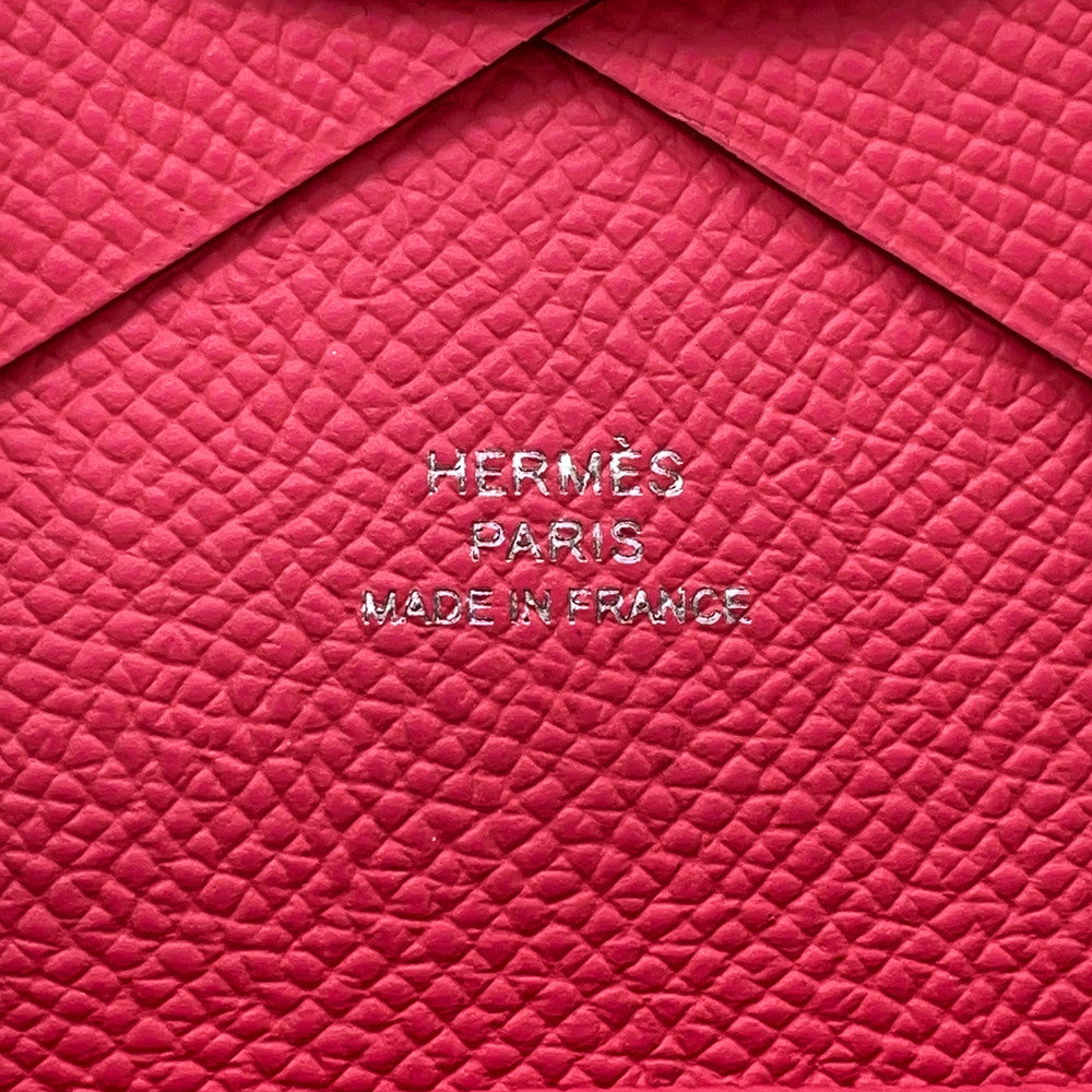 HERMES Calvi duo Pink Epsom